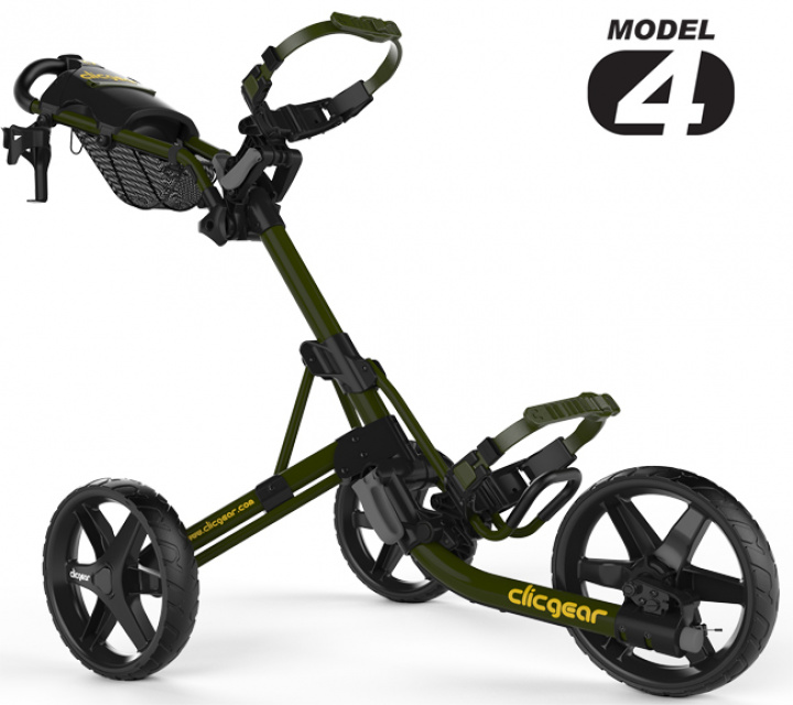 Clicgear Golfvagn 3-hjuling 4.0 Armé Grön i gruppen Vagnar / Alla Golfvagnar / Clicgear Golfvagn hos Dimbo Golf AB (2483005-4848)