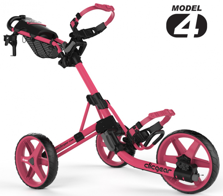 Clicgear Golfvagn 3-hjuling 4.0 Soft Rosa i gruppen Vagnar / Alla Golfvagnar / Clicgear Golfvagn hos Dimbo Golf AB (2483005-5151)