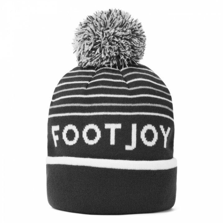 FootJoy Mössa Striped Bobble Charcoal/Grå/Vit i gruppen Golfkläder / Accessoarer / Mössor golf hos Dimbo Golf AB (2504005)