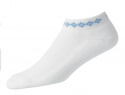 FootJoy Strumpa Dam ProDry Lightweight Argyle 19311 Vit/Ljusblå 36-40