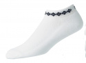 FootJoy Strumpa Dam ProDry Lightweight Argyle 19311 Vit/Svart 36-40