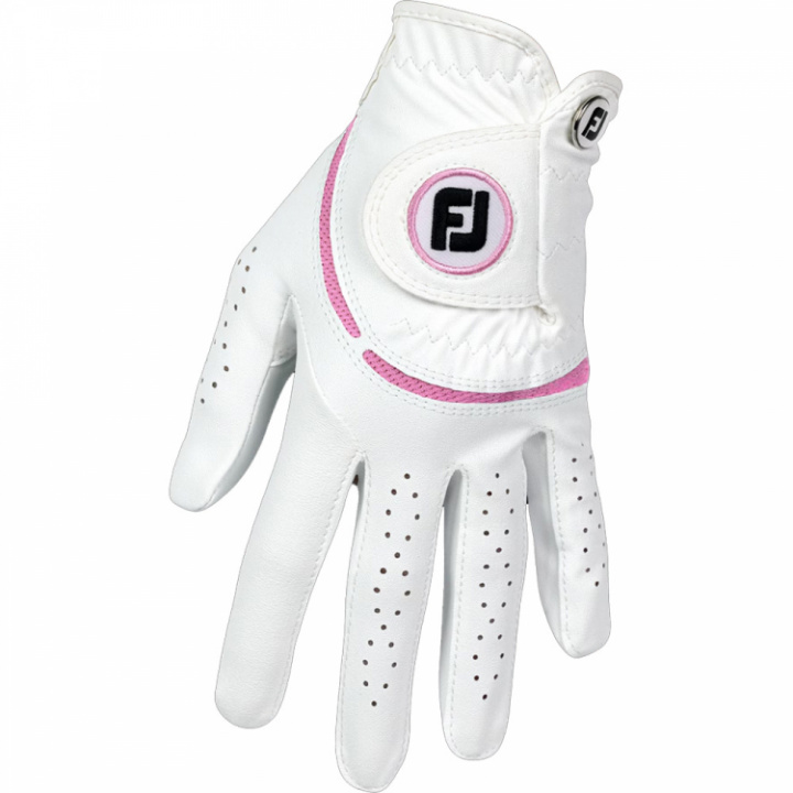 FootJoy Golfhandske Dam WeatherSof Vit/Rosa i gruppen Golfhandskar / Allväderhandskar hos Dimbo Golf AB (2544002-2146811r)