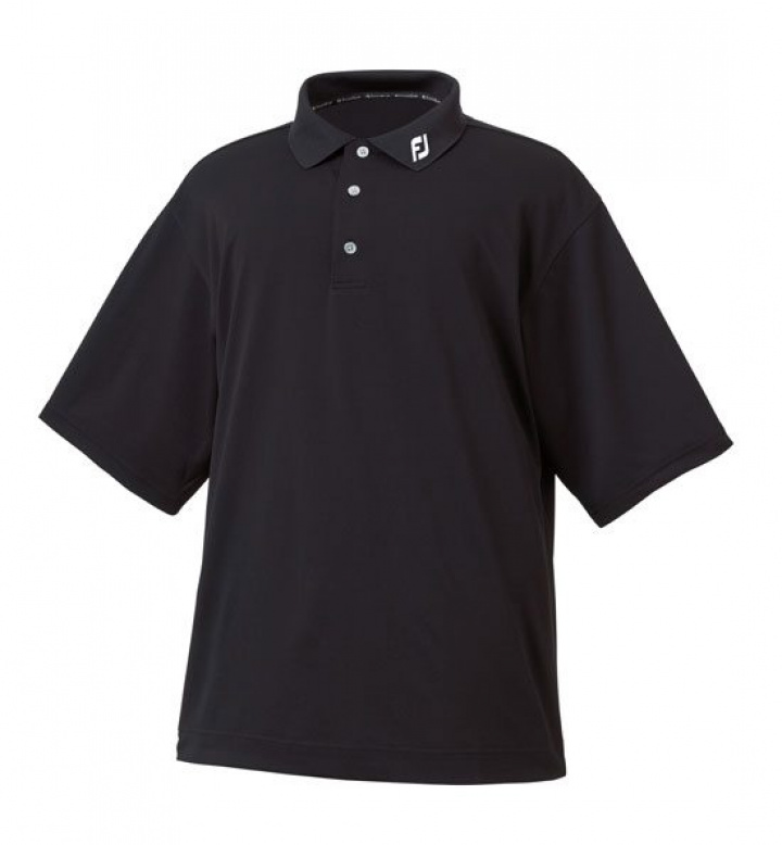 FootJoy Piké Stretch Solid 91822 Svart i gruppen Kläder / Herrkläder / KORTÄRMAT hos Dimbo Golf AB (2550001-994r)