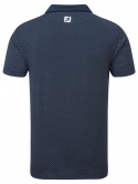 FootJoy Piké Diamond Dot Print Lisle 88364 Marinblå/Vit