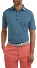 FootJoy Piké Diamond Dot Print Lisle 88366 Bläck/Vit