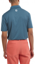 FootJoy Piké Diamond Dot Print Lisle 88366 Bläck/Vit
