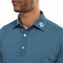 FootJoy Piké Diamond Dot Print Lisle 88366 Bläck/Vit