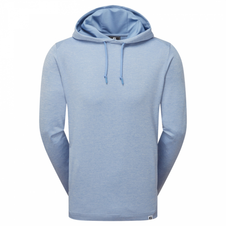 FootJoy Lightweight Hoodie 34144 - Heather Blue Jay i gruppen Kläder / Herrkläder / LÅNGÄRMAT hos Dimbo Golf AB (2554016-341444r)
