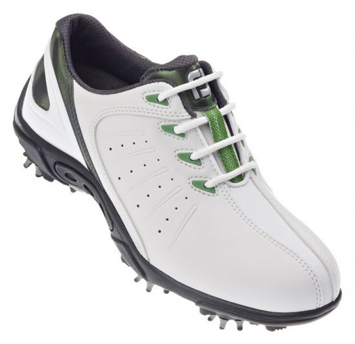 FootJoy Golfsko Junior 45019 vit/grön i gruppen Rea / Rea Golfskor / Junior hos Dimbo Golf AB (2578012-325r)