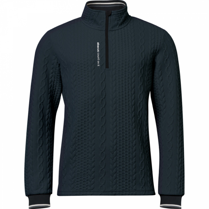 Abacus Långärm Woburn Halfzip Midlayer Marinblå i gruppen Kläder / Herrkläder / LÅNGÄRMAT hos Dimbo Golf AB (2754001-3001r)