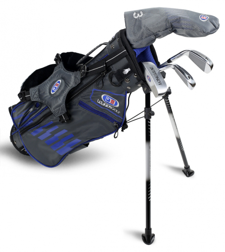 U.S.Kids Barnset WTs Höger 114-122 cm Grå/Blå 4 klubbor i gruppen Golfklubbor / Juniorklubbor / Golfklubbor Barn Höger hos Dimbo Golf AB (2873027-1217760)