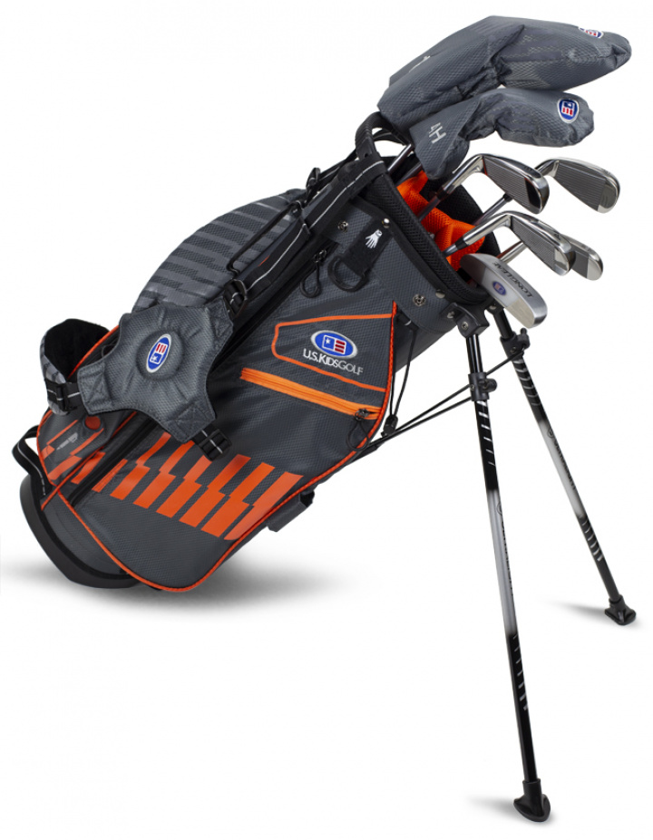 U.S.Kids Barnset WTs Höger 130-137 cm Grå/Orange 5 klubbor i gruppen Golfklubbor / Juniorklubbor / Golfset Barn hos Dimbo Golf AB (2873027-1319760)