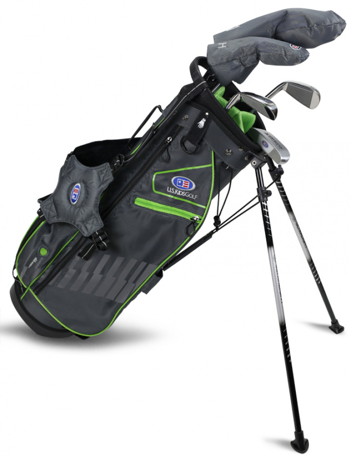 U.S.Kids Juniorset WTs Höger 145-152 cm Grå/Grön 5 klubbor i gruppen Golfklubbor / Juniorklubbor / Golfset Junior hos Dimbo Golf AB (2873027-1424760)