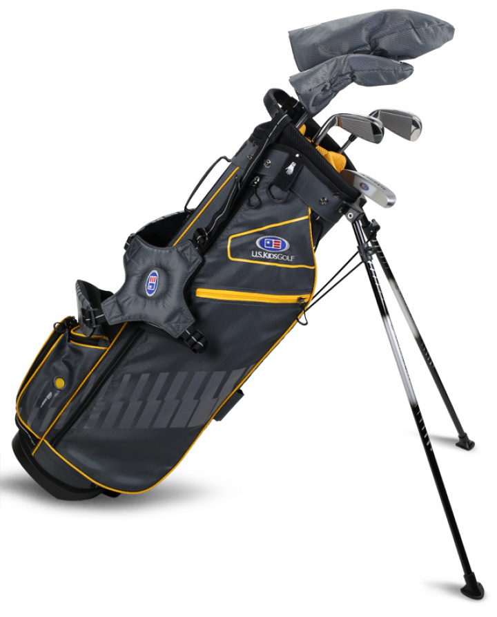 U.S.Kids Juniorset WTs Höger 160-167 cm Grå/Gul 5 klubbor i gruppen Golfklubbor / Juniorklubbor / Golfset Junior hos Dimbo Golf AB (2873027-1528760)