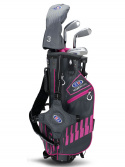 U.S.Kids Barnset WTs Vänster 107-122 cm Grå/Rosa 4 klubbor
