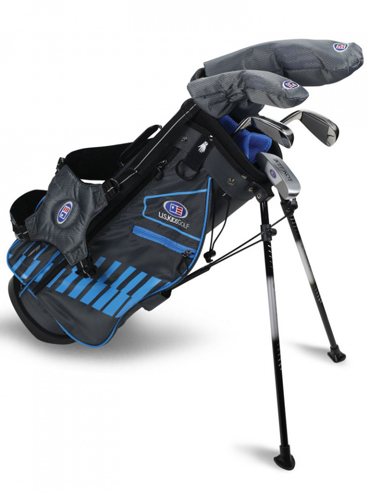 U.S.Kids Barnset WTs Höger 122-130 cm Grå/Blå 5 klubbor i gruppen Golfklubbor / Juniorklubbor / Golfset Barn hos Dimbo Golf AB (2873027-18760)