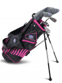 U.S.Kids Barnset WTs Vänster 122-137 cm Grå/Rosa 5 klubbor