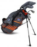 U.S.Kids Barnset WTs Vänster 122-137 cm Grå/Orange 5 klubbor
