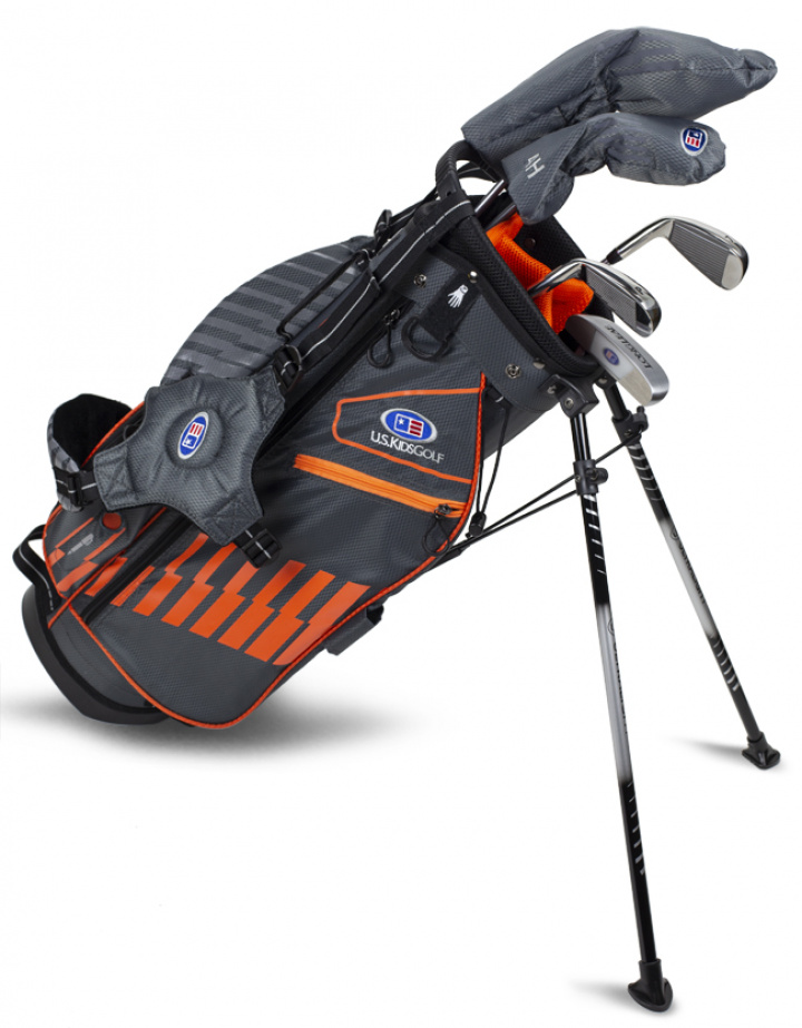 U.S.Kids Barnset WTs Vänster 122-137 cm Grå/Orange 5 klubbor i gruppen Golfklubbor / Juniorklubbor / Golfset Barn hos Dimbo Golf AB (2873027-2319860)