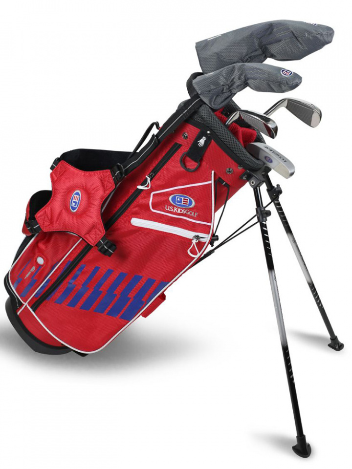 U.S.Kids Barnset WTs Höger 137-145 cm Röd/Blå 5 klubbor i gruppen Golfklubbor / Juniorklubbor / Golfset Barn hos Dimbo Golf AB (2873027-23761)