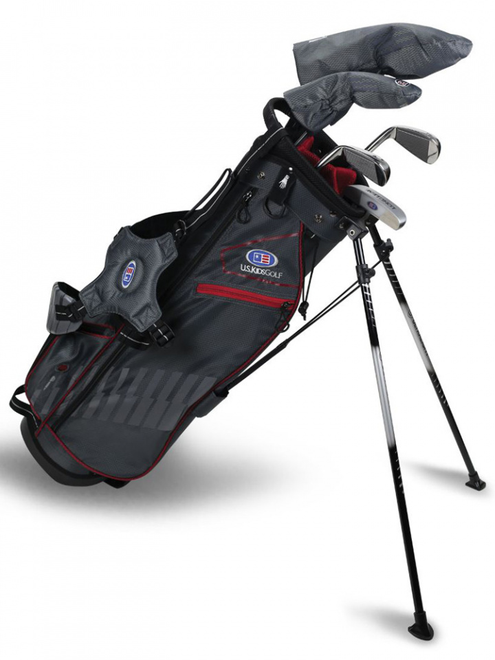 U.S.Kids Juniorset WTs Höger 152-160 cm Grå/Vinröd 5 klubbor i gruppen Golfklubbor / Juniorklubbor / Golfklubbor Barn Höger hos Dimbo Golf AB (2873027-27760)