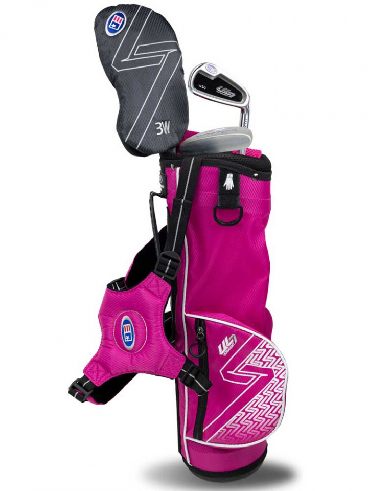 U.S.Kids Barnset UL7 W Höger 92-107 cm Rosa 3 klubbor i gruppen Golfklubbor / Juniorklubbor / Golfset Barn hos Dimbo Golf AB (2873036-20103)