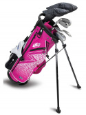U.S.Kids Barnset UL7 W Höger 130-137 cm Rosa/Vit 5 klubbor