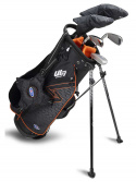 U.S.Kids Barnset UL7 W Vänster 130-137 cm Svart/Orange 5 klubbor
