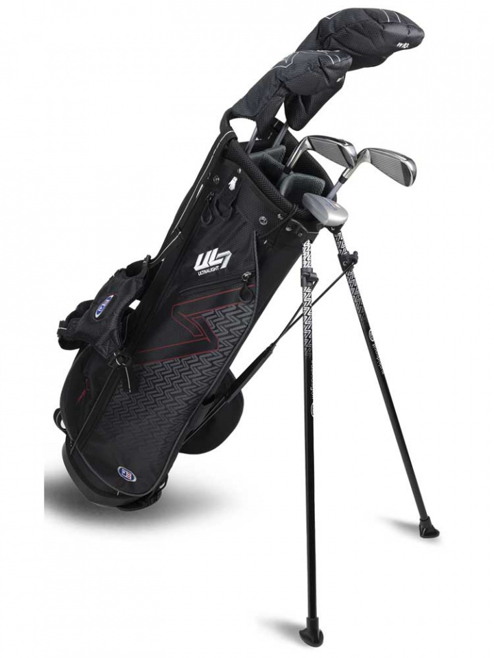 U.S.Kids Juniorset UL7 W Höger 152-160 cm Svart/Vinröd 5 klubbor i gruppen Golfklubbor / Juniorklubbor / Golfset Junior hos Dimbo Golf AB (2873036-27101)