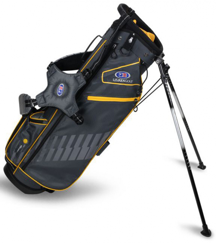 U.S.Kids Bärbag Junior 63s 152-167 cm Grå/Gul i gruppen Bagar / Golfbag Junior hos Dimbo Golf AB (2885002-28780)