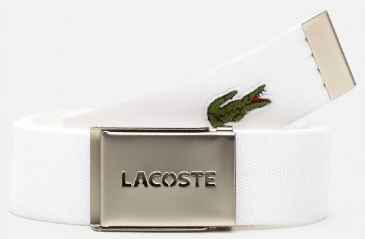 Lacoste Bälte Vit i gruppen Kläder / Accessoarer / BÄLTEN hos Dimbo Golf AB (2910001-001085r)