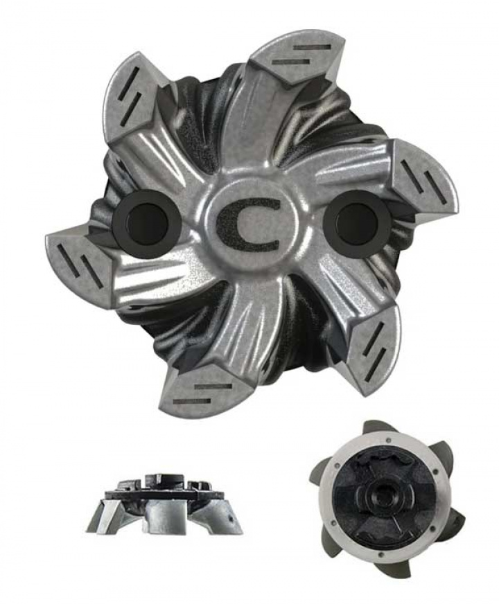 Mjukspik Champ Helix Pins Svart/Silver i gruppen Tillbehör / Golftillbehör / Skotillbehör / Softspike hos Dimbo Golf AB (3081004-2059996)