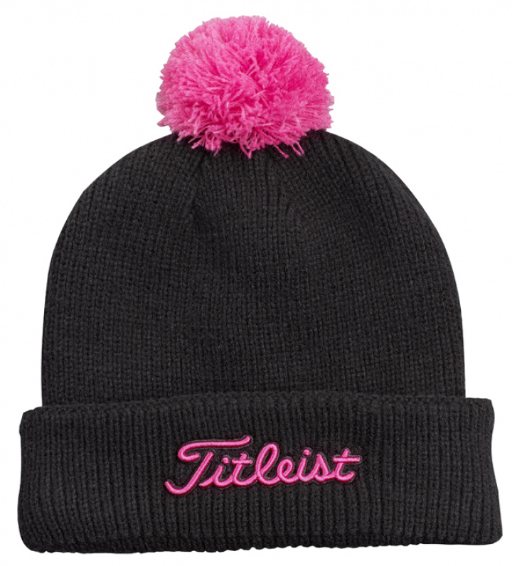 Titleist Mössa PomPom Svart/Rosa i gruppen Kläder / Accessoarer / MÖSSOR hos Dimbo Golf AB (3204008-05)