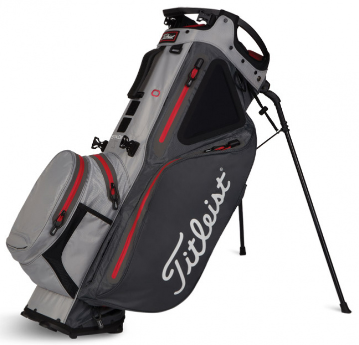 Titleist Bärbag Hybrid 14 StaDry Grafit/Grå/Röd i gruppen Bagar / Bärbagar Vattentäta hos Dimbo Golf AB (3211047-926099)