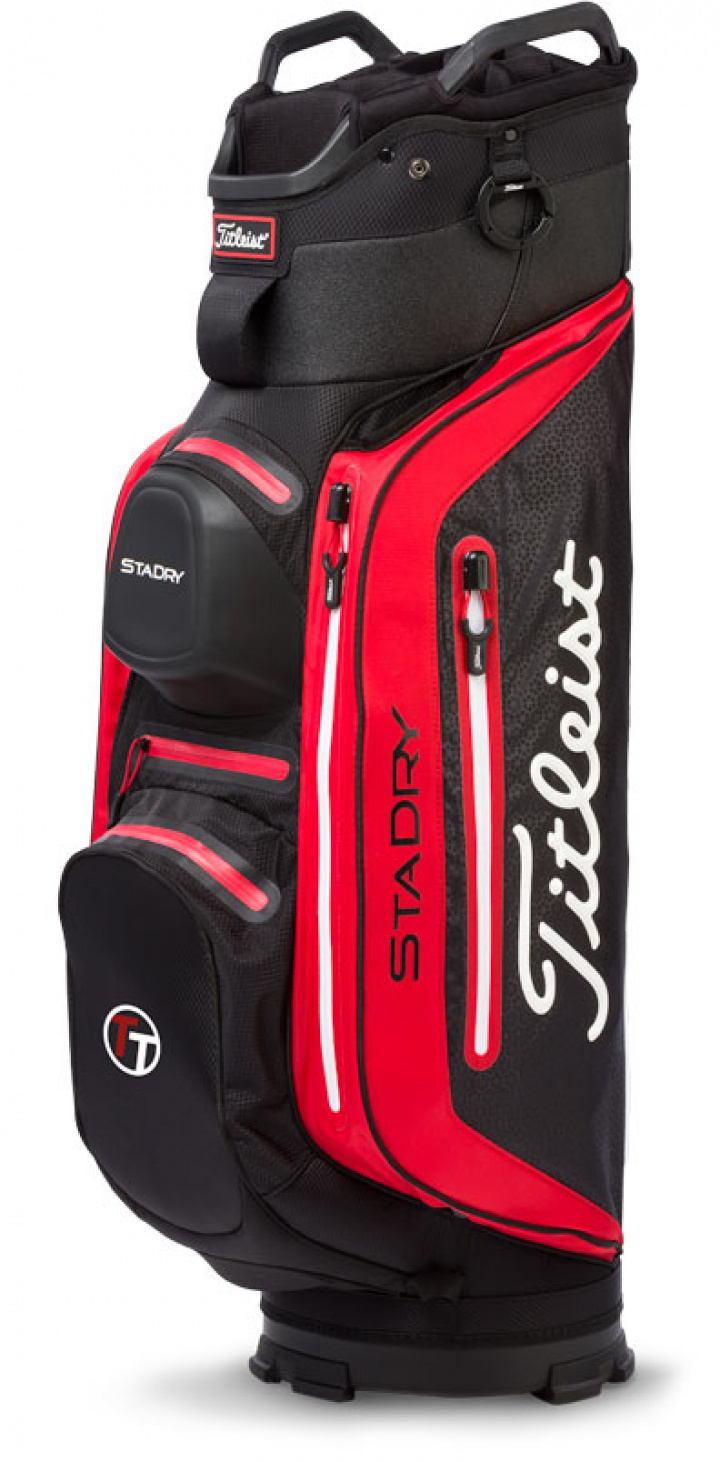 Titleist Vagnbag StaDry Deluxe Svart/Vit/Röd i gruppen Bagar / Vagnbagar Vattentäta hos Dimbo Golf AB (3212014-016)