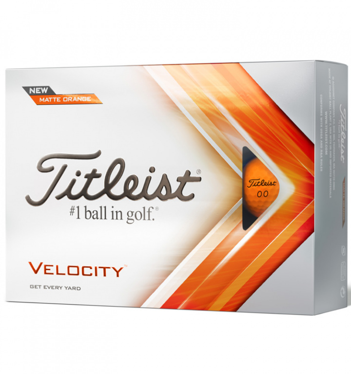 Titleist Velocity 2022 Orange Golfboll (1st dussin) i gruppen Golfbollar / Dussin hos Dimbo Golf AB (3215015-873690)