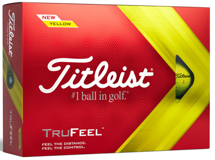 Titleist TruFeel 2022 Gul Golfboll (1st dussin) i gruppen Golfbollar / Dussin hos Dimbo Golf AB (3215016-830518)