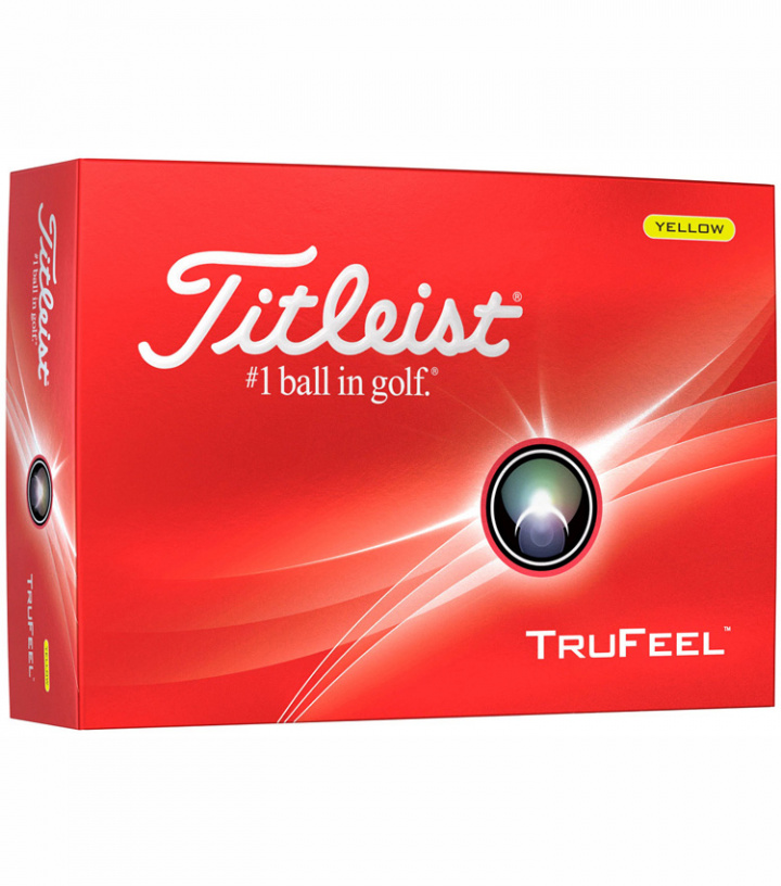 Titleist TruFeel 2024 Gul Golfboll (1st dussin) i gruppen Golfbollar / Dussin hos Dimbo Golf AB (3215018-415591)
