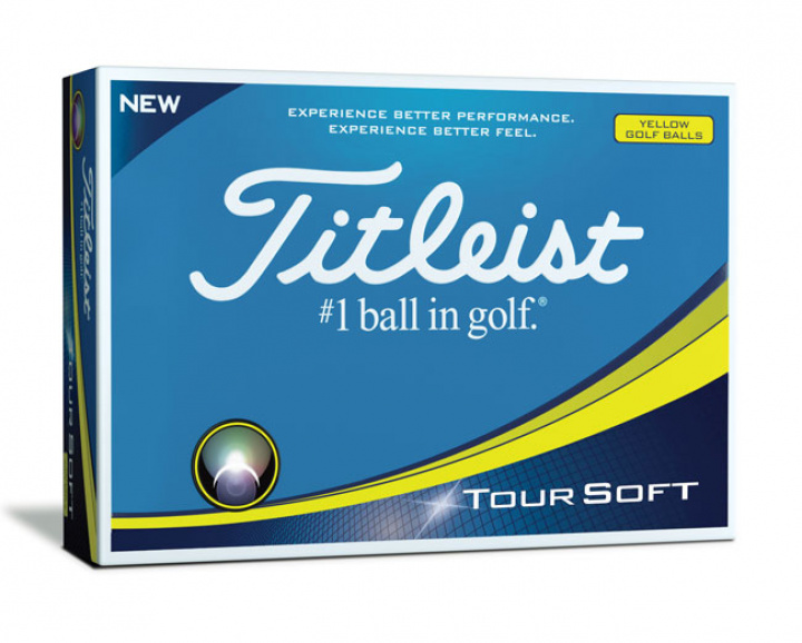 Titleist Golfboll Tour Soft Gul (1st dussin) i gruppen Golfbollar hos Dimbo Golf AB (3216024-30)