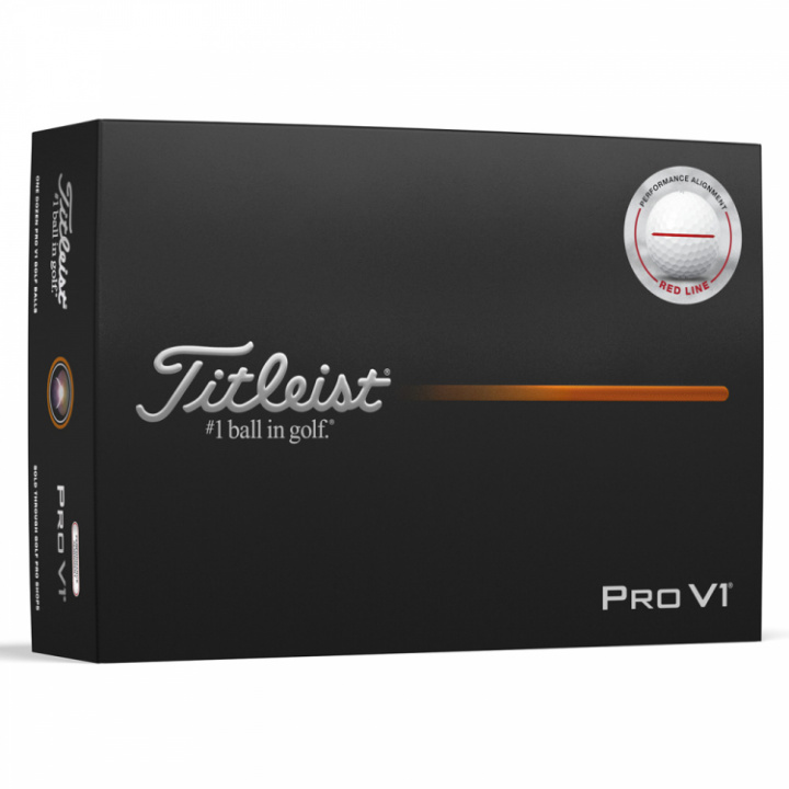 Titleist Pro V1 - Röd Aim Performance i gruppen Golfbollar / Dussin hos Dimbo Golf AB (3216042-RedAim)