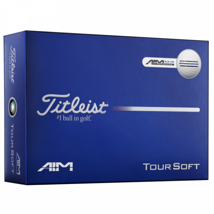 Titleist Tour Soft Dussin - Blå Aim Performance i gruppen Golfbollar / Dussin hos Dimbo Golf AB (3216046-BluAim)