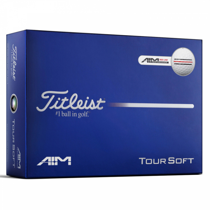 Titleist Tour Soft Dussin - Röd Aim Performance i gruppen Golfbollar / Dussin hos Dimbo Golf AB (3216046-RedAim)