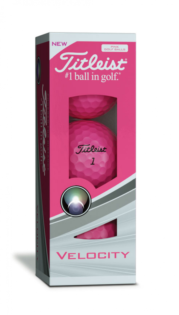 Titleist Golfboll Velocity Rosa (1st 3-pack) i gruppen Golfbollar / 3-pack hos Dimbo Golf AB (3218019-51)