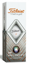 Titleist Golfboll Velocity Vit (1st 3-pack)