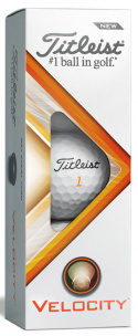 Titleist Golfboll Velocity 2022 Vit (1st 3-pack)