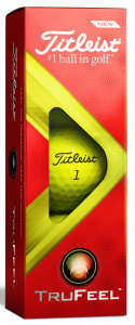 Titleist Golfboll TruFeel 2022 Gul (1st 3-pack)