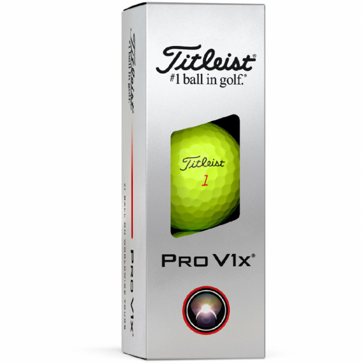 Titleist Golfboll Pro V1 X Gul (1st 3-pack) i gruppen Golfbollar / 3-pack hos Dimbo Golf AB (3218048-30)