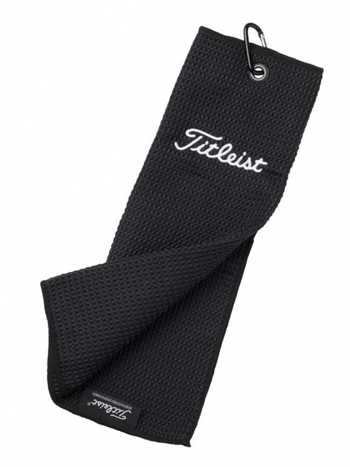 Titleist Handduk Microfiber TA7 Trifold Svart i gruppen Tillbehör / Golftillbehör / Golfhanddukar hos Dimbo Golf AB (3243010)