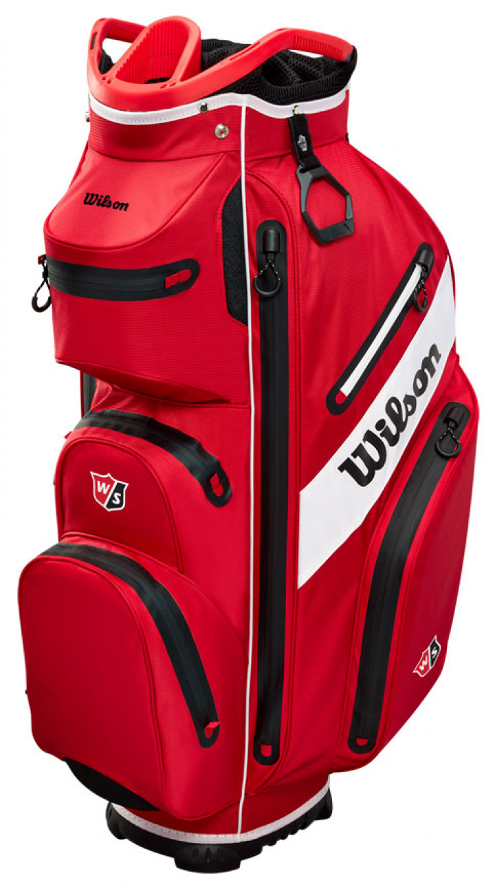 Wilson Staff Vagnbag Exo Dry Staff Röd/Svart/Vit i gruppen Bagar / Vagnbagar Vattentäta hos Dimbo Golf AB (3412047-4003801)