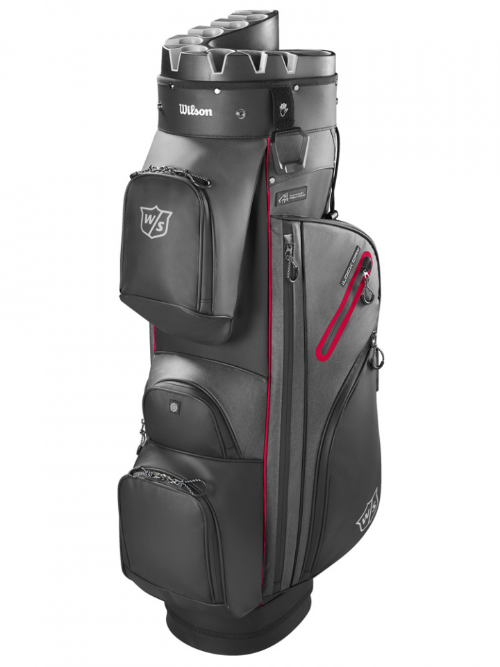 Wilson Staff Vagnbag I Lock Dry Svart/Röd i gruppen Bagar / Vagnbagar Vattentäta hos Dimbo Golf AB (3412049-05602)
